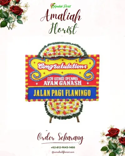 Bunga Papan Congratulation di Bungbungan